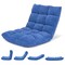Costway Adjustable 14-Position Floor Chair Folding Lazy Gaming Sofa Chair Cushioned New Blue/Green/Light Pink/Purple/Black/Coffee/Tan/Pink/Gray